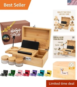 Bamboo Lock Box Kit - Airtight Jars, Accessories - Picture 1 of 10