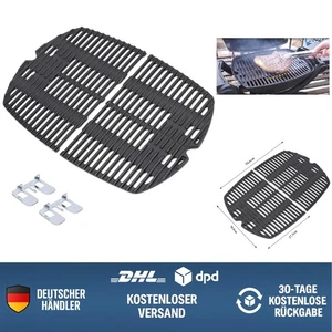 Gusseisen Grillrost für Weber Q-Serie Ersatzteile Gasgrill Zubehör 2 Stück - Bild 1 von 10