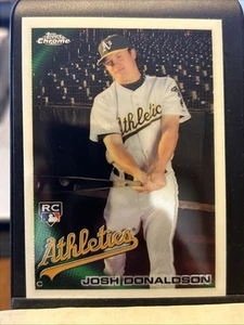 2010 Topps Chrome Josh Donaldson RC Rookie #191 Oakland Athletics MLB Baseball - Picture 1 of 2