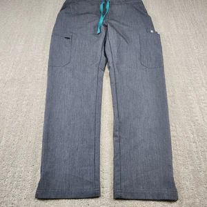 FIGS Yola Scrub Pants Women Small Skinny Cargo Gray Elastic Waist Nursing - Picture 1 of 11