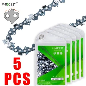 5-PCS 20" Chainsaw Chain For STIHL MS391/Husqvarna 455 Rancher 3/8" 0.050" 72DL - Picture 1 of 12