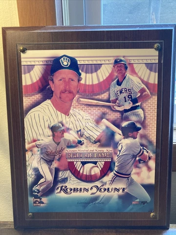 Cooperstown Collection Robin Yount Nineteen 1999 Hall Of Fame Plaque Limited Cover