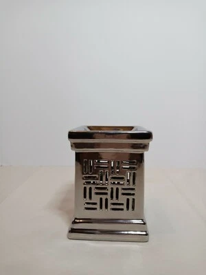 Подсвечник Yankee подогреватель крест люк с серебряным покрытием - Изображение 1 из 4