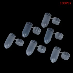 100Pcs Portable Flip Lid Transparent Capsule Storage Containers Pill :ti - Picture 1 of 8