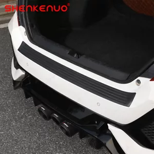 Accessories Car Rubber Rear Guard Bumper Protector Trim Cover Black US Shipping - Foto 1 di 17