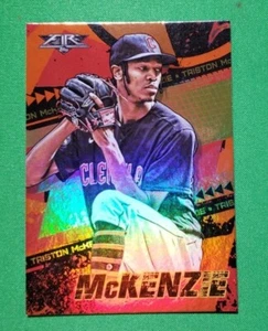TRISTON McKENZIE - 2022 Topps Fire - ORANGE Foil Parallel #226/299 Cleveland - Picture 1 of 2