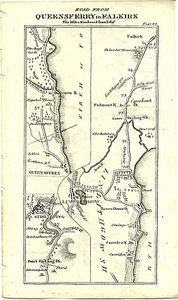 Antique map, Taylor & Skinner, Queensferry to Falkirk - Picture 1 of 2