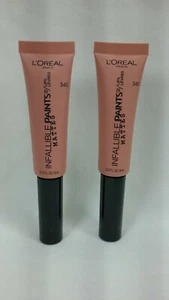 Loreal Infallible Paint/Lips 340 Skinny Dip .27 oz. 2 Tubes New - Picture 1 of 2