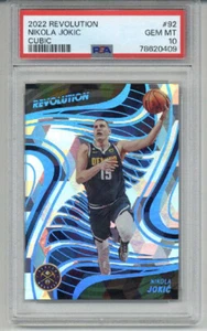 2022 PANINI REVOLUTION CUBIC #92 NIKOLA JOKIC /50 DENVER NUGGETS PSA 10 POP 2 - Picture 1 of 2