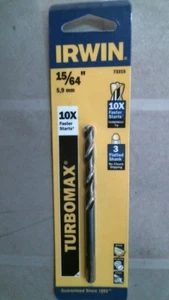Irwin 73315 15/64" TurboMax Drill Bit, FREE SHIPPING - Picture 1 of 1