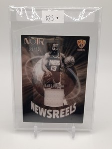 2021-22 Panini Noir Newsreels Jerseys /75 James Harden NWJ-JMH