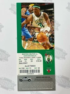 2005 Chicago Bulls at Boston Celtics Ticket 12/2/05 Paul Pierce 43 Points - Picture 1 of 1