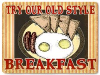 Pudding dessert metal sign diner deli Restaurant vintage style Wall decor 386