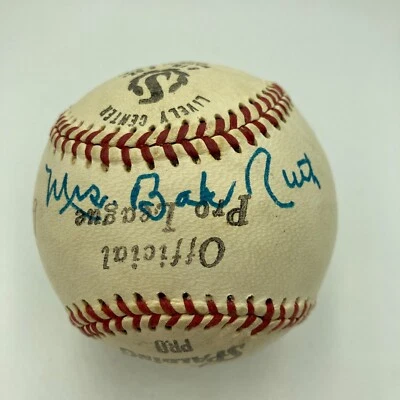 Mrs. Babe Ruth & Mrs. Lou Gehrig Signed Baseball With Satchel Paige PSA DNA COA - Image 1 of 4