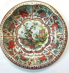 DISEÑO COLONIAL DAHER ARTÍCULO DECORADO 10 IN TAZÓN DE ESTAÑO DE COLECCIÓN 1971 HECHO EN INGLANDIA - Imagen 1 de 9
