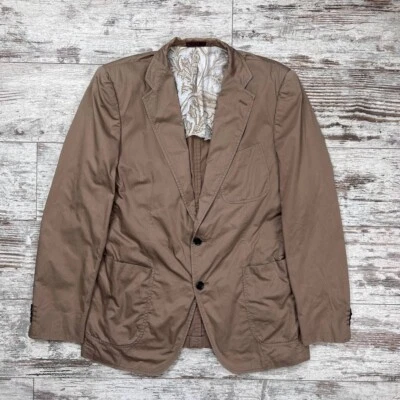Etro Blazer Mans Size 52 Cotton Stretch Jacket - Image 1 of 4