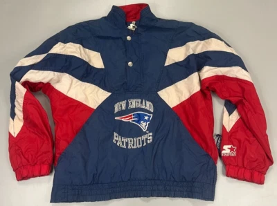 Chaqueta anorak vintage Starter Pro Line Patriots para mujer talla L grande Foto 1 de 4