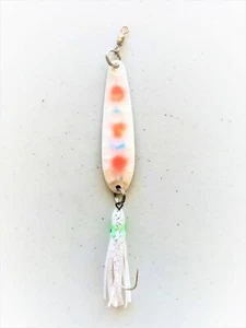 Salmon Spoon McOMie's 3 1/4" Pearl Jam Glow Spoon w/Hoochie - Picture 1 of 1