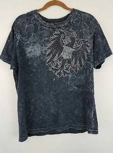 Distressed Vegas Royalty Black Gray Boys Size XS (4-6) Shirt Boutique Brand - Picture 1 of 7