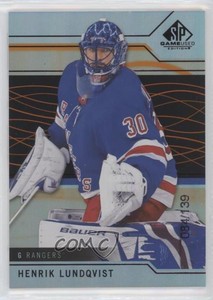 2018-19 Upper Deck SP Game Used Orange Rainbow /139 Henrik Lundqvist #25 HOF