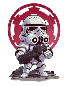 Calcomanías adhesivas de vinilo Star Wars StormTrooper 3"- 6" - Imagen 1 de 1