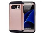 Samsung Note 3 4 5 8 9 Slide Wallet Credit Card Case Hidden Pocket ID CS + GLASS