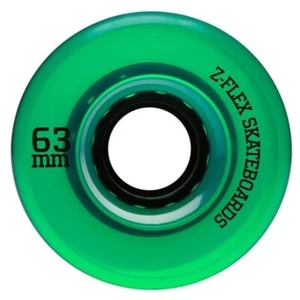 Z-Flex Z-Smooth V2 Green Trans 83A 63mm Skateboard Wheels - Picture 1 of 2