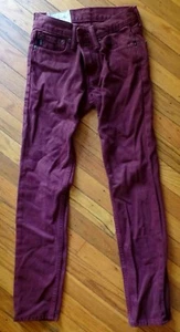 ABERCROMBIE KIDS 100% Cotton Burgundy Slim Denim Jeans Size 10 - Picture 1 of 6