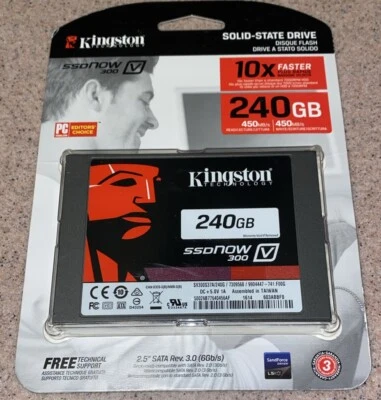 Kingston SSDNow V300 SV300S37A/240G 2.5" 240GB SSD Solid State Drive - Image 1 of 4
