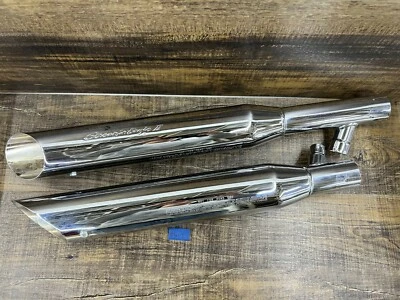 OEM Harley-Davidson Screamin Eagle Shotgun Slash Down Slip On Mufflers 80444-03 - Image 1 of 4
