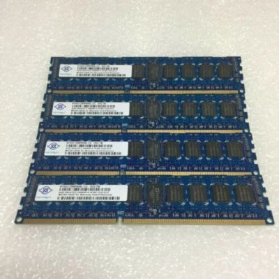 16GB NANYA 4X 4GB 2Rx8 PC3-10600R ECC REG SERVER MEMORY RAM NT4GC72B8PB0NL-CG - Image 1 of 2