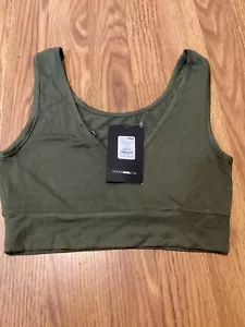 crop tops De Mujer Color Verde Talla S Fashion Nova Women’s Sports - Picture 1 of 6