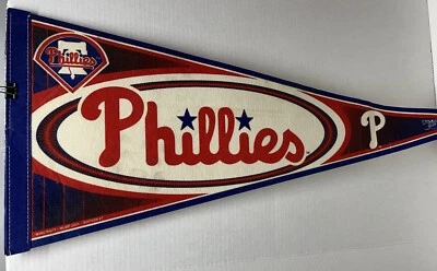 Philadelphia Phillies MLB Wall Decor Banner. Large 30” X 12” Size - Image 1 of 4