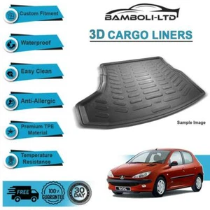 3D CARGO LINER BOOT LINER REAR TRUNK MAT FOR Peugeot 206 HB - Picture 1 of 4