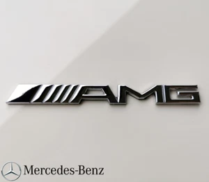 Mercedes AMG Heck Emblem Schriftzug Logo Chrom Heckklappe Abzeichen DE - Bild 1 von 5