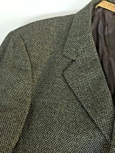 DONNA KARAN SIGNATURE Herren Gr. 42 Wolle braun Tweed 3 Knopf Sakko ohne Schlitze - Bild 1 von 12