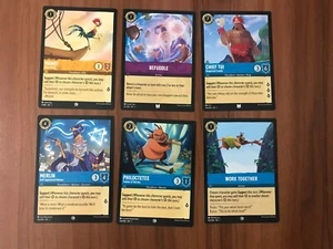 Lorcana TFC Errata Error Set HeiHei Befuddle Chief Tui Merlin Phil Work Non-Foil - Picture 1 of 2