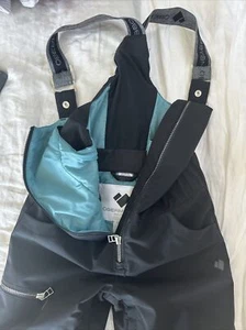 Tuta da neve Obermeyer teen s 8 usata una volta tuta da sci nera bambini unisex abbigliamento esteso - Foto 1 di 21