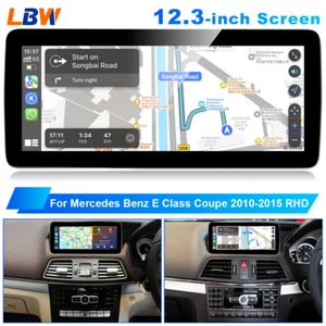 For Mercedes Benz E Class Coupe 2010-2015 RHD 12.3'' Car GPS Video Wifi Carplay - Imagen 1 de 12