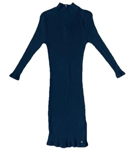 True Religion Damen Medium Bodycon Kleid Schwarz Mesh Stretch - Bild 1 von 10