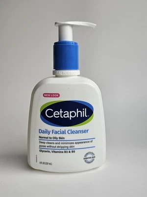 Limpiador facial diario Cetaphil, 8 fl oz (237 ml) Foto 1 de 4