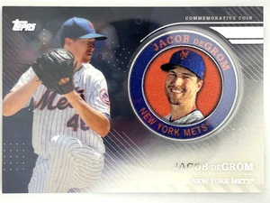 2020 Topps Player Medallion Commemorative Coin - Jacob deGrom #TPM-JD (MEM) - Picture 1 of 2