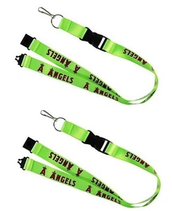Los Angeles Angels MLB Neon Lanyard 2 Pack - Picture 1 of 2