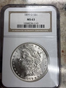 1899 O Morgan Silver Dollar NGC MS-63 - Picture 1 of 2