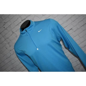 Nike Running Golf Pullover Shirt 1/4 ZIP Men Size 2XL Performance Dri-Fit Blue - Picture 1 of 7