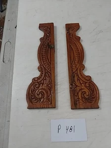 WATERBURY PARLOR CLOCK FANCY WOODEN SIDE TRIM - Picture 1 of 3