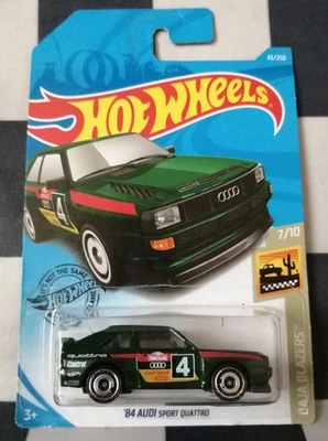 2018 Hot Wheels First Edition 84 Audi Sport Quattro Baja Blazers  43/250 #7/10 - Image 1 of 4