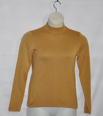 Joan Rivers Long Sleeve Mock Turtleneck Sweater Size XS Camel - Image 1 of 2