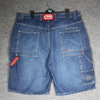 Pantalones Cortos de Carga Ecko Unltd Para Hombres Talla 42 Sueltos Y2K Hip Hop Patinador Raro Tipo JNCO Foto 1 de 4