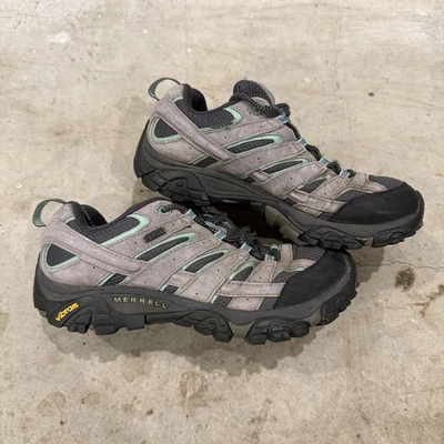Zapatos de senderismo Merrell Moab 2 impermeables llovizna como nuevos para mujer talla 10 Foto 1 de 4